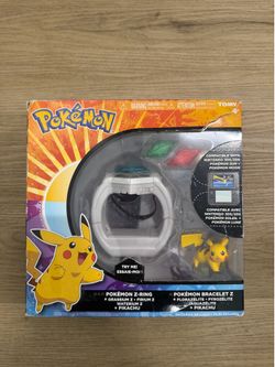 Pokemon Z-Ring Crystal Bracelet Set Pikachu Figure Nintendo DS Sun+Moon Tomy