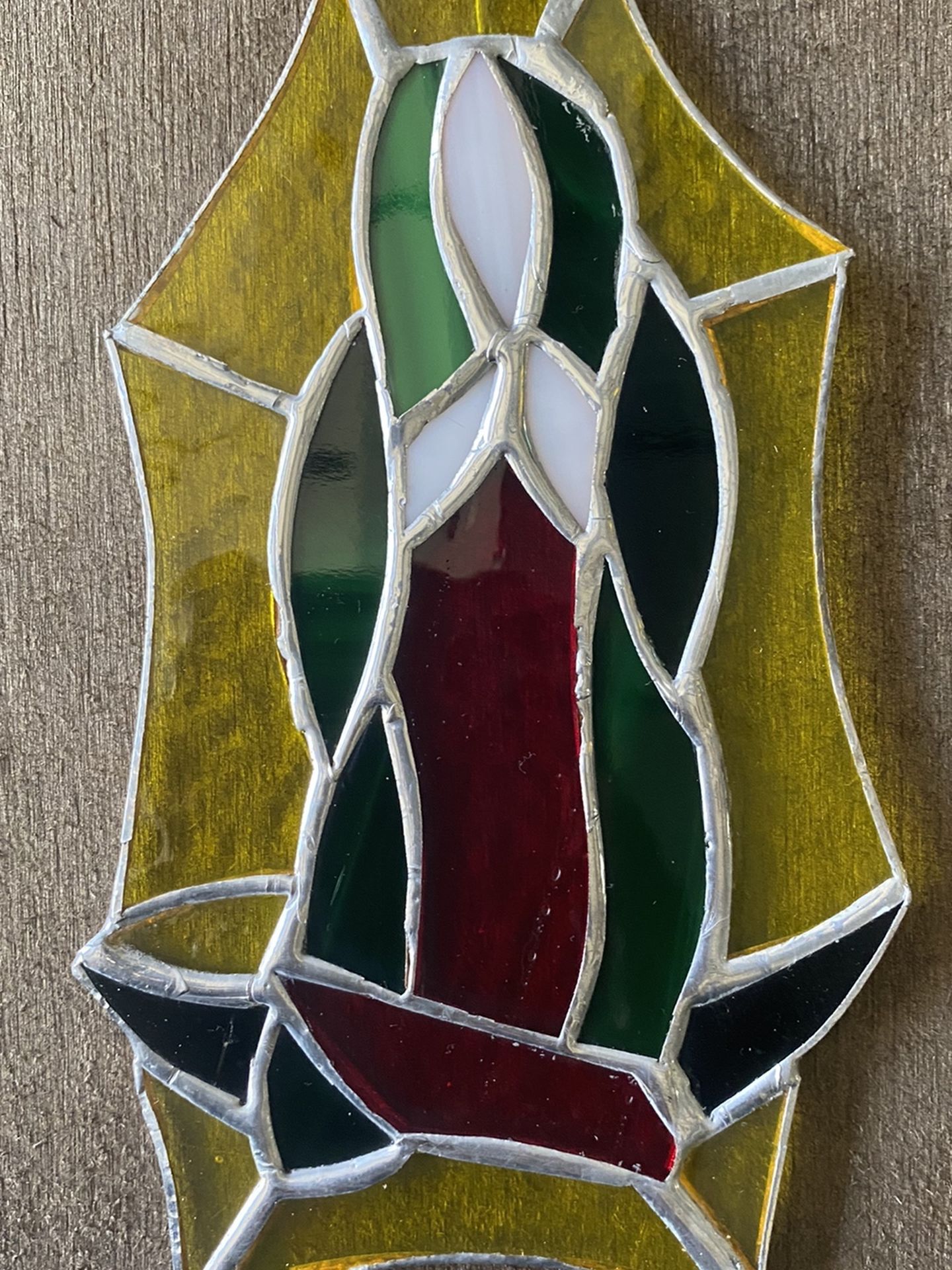 Virgen de Guadalupe Stained Glass Ornament