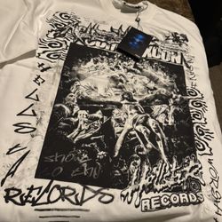 Hellstar White And Black Shirt, Size M - L