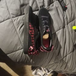 Black& Pink Barbie Suede Puma Womens Size9