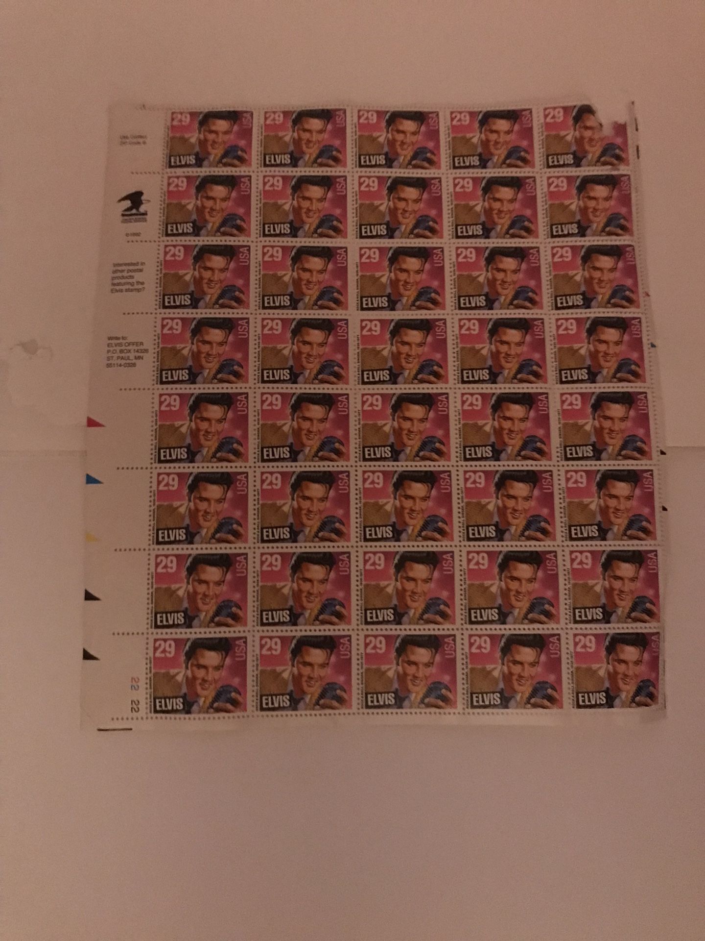 Elvis Presley Stamps 1992