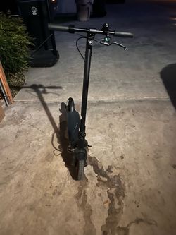 Electric black scooter