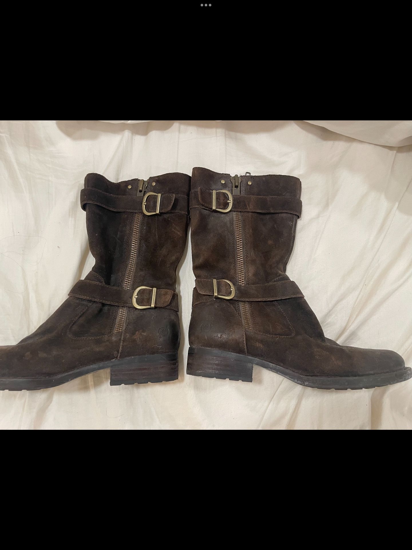 Born Brown Suede Boots 8.5