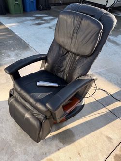 Black Leather Electric Massage Chair