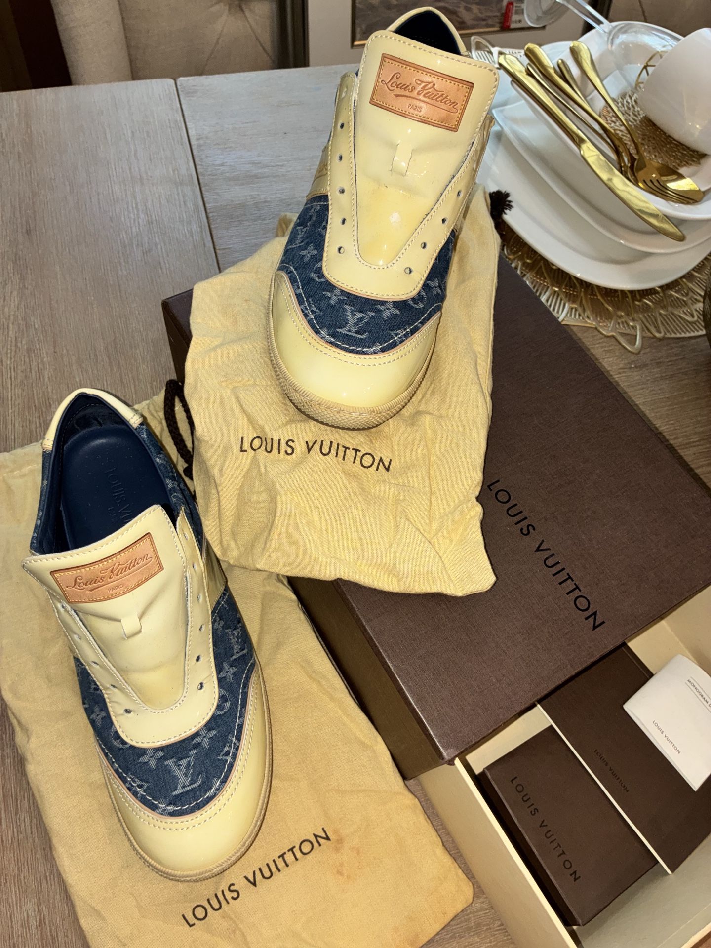 Vintage Louis Vuitton Denim Sneakers