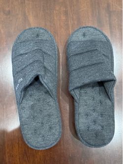 New KuaiLu Men’s Memory Foam Open-Toe Slippers – Size 12