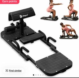 LifePro GluteBlast Hip Thrust Machine - Foldable Home Gym Station for Sculpted Glutes & Lower Back Support | Adjustable Workout Equipmen