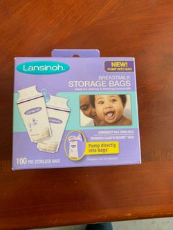 Breast milk storage bags never open box