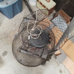 Fishing holder keep fish in the water lake or ocean.