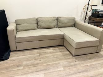 IKEA FRIHETEN Sleeper Sectional Couch 3 seater w/storage Firm on Price