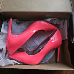 Neon Pink High Heel 6.5 6 1/2