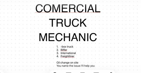 Comercial trucking . See description