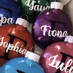 Assorted Christmas Tree Ornaments And Decor 