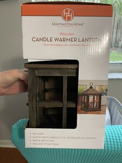 NEW Huntington Home Wooden Candle Warmer Lantern