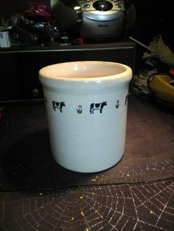 Vintage CSI Crock by the crock shop.