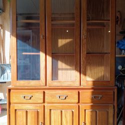 China Cabinet Solid Wood