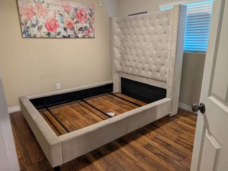 Queen headboard and frame