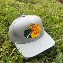 Bass Pro Shops Gray Trucker Hat Mesh Back Adjustable Men’s One Size Outdoor
