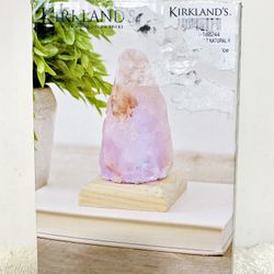 Kirklands Natural Himalayan Rock Salt USB Nightlight/Lamp w/ Bulb & Cord - NIB