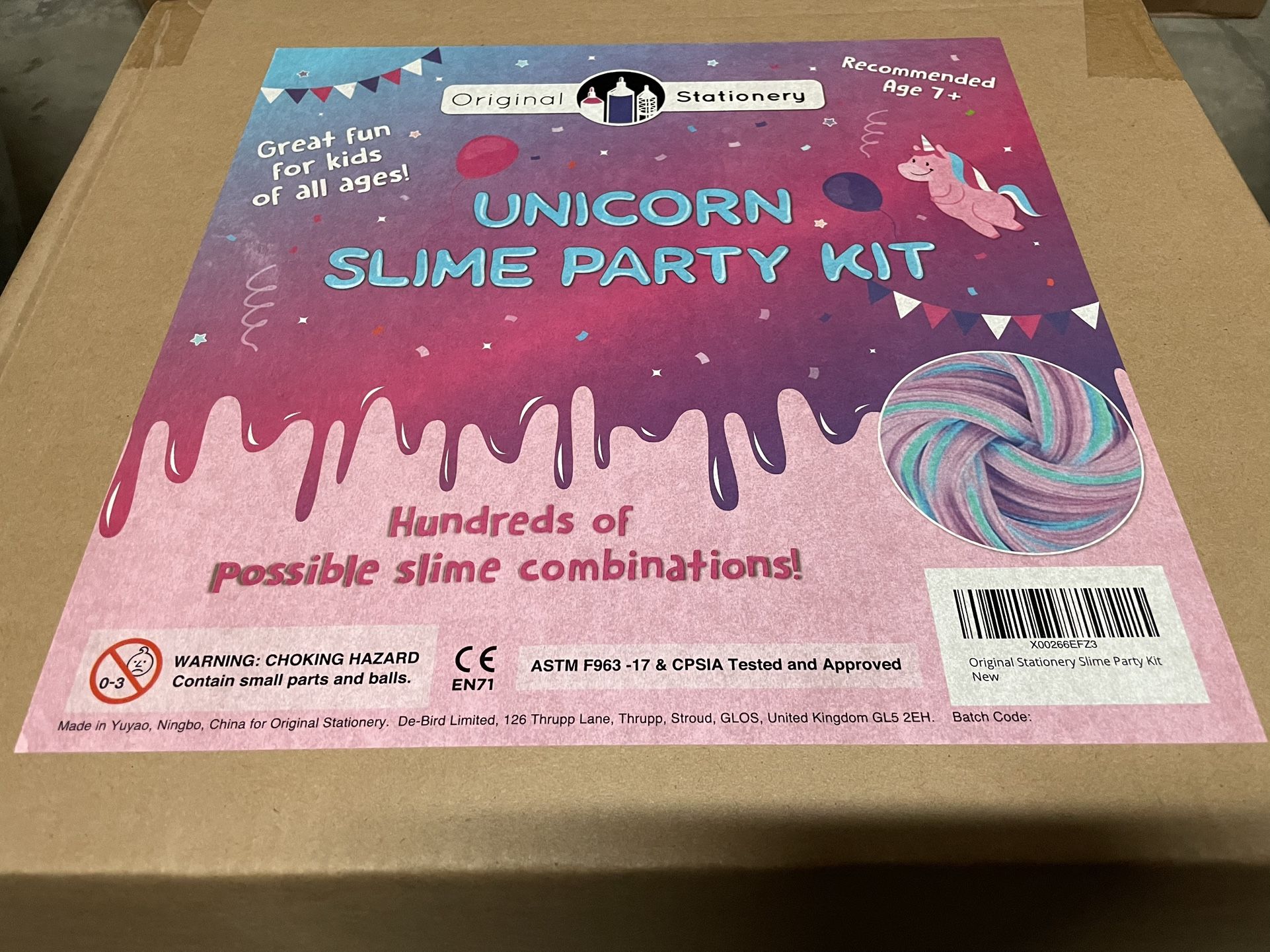 Unicorn Party Favors With Slime Supplies Stuff