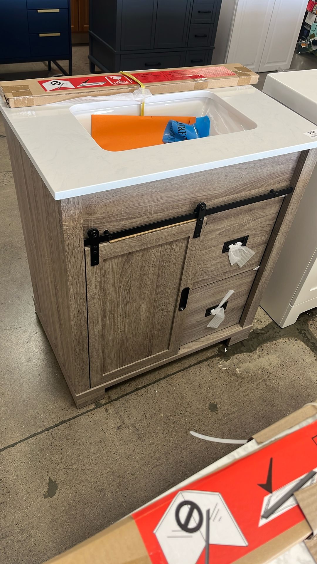 Brindley 30” Weathered Grey Vanity