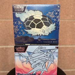 Stellar Crown Pokemon Center Etb And Chaos Rising Pokemon Center Etb 