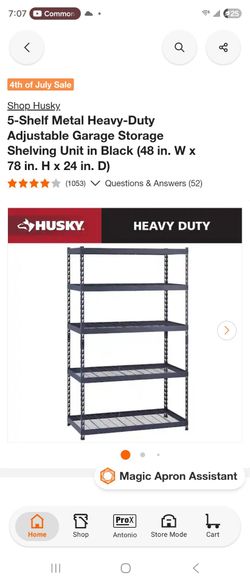 Husky Heavy Duty Metal Adjustable Shelf