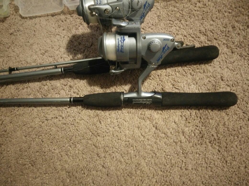 Shakespeare pro-am 350k fishing rod and reel