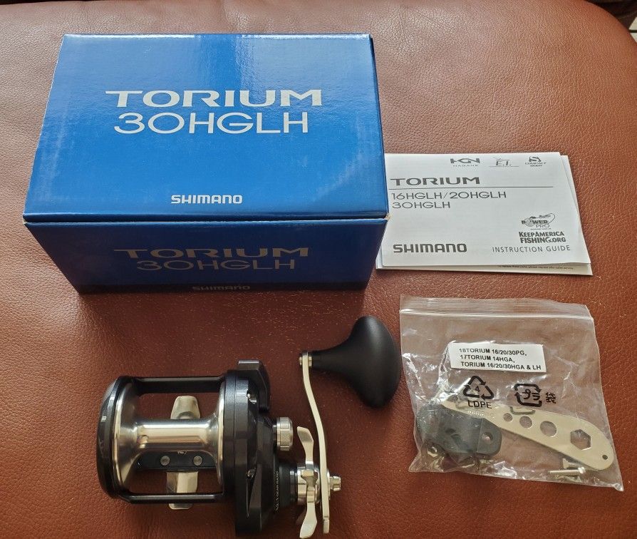 New Shimano Torium 30HGLH Fishing Reel Left Hand