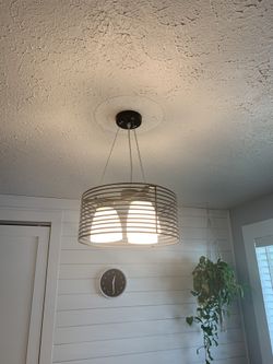 Metal ceiling light (still available)