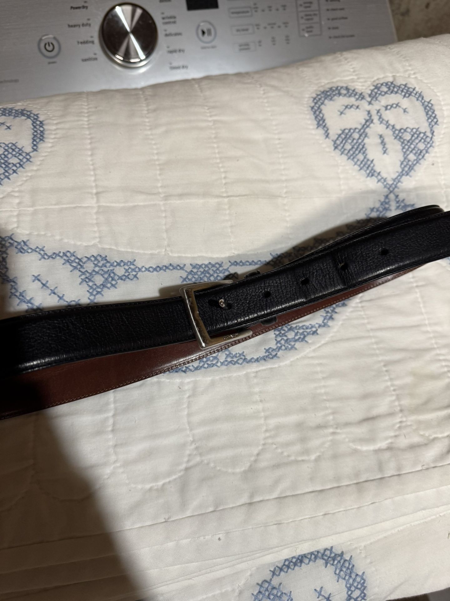 Coach leather belt