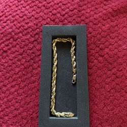 14kt Rope Bracelet 