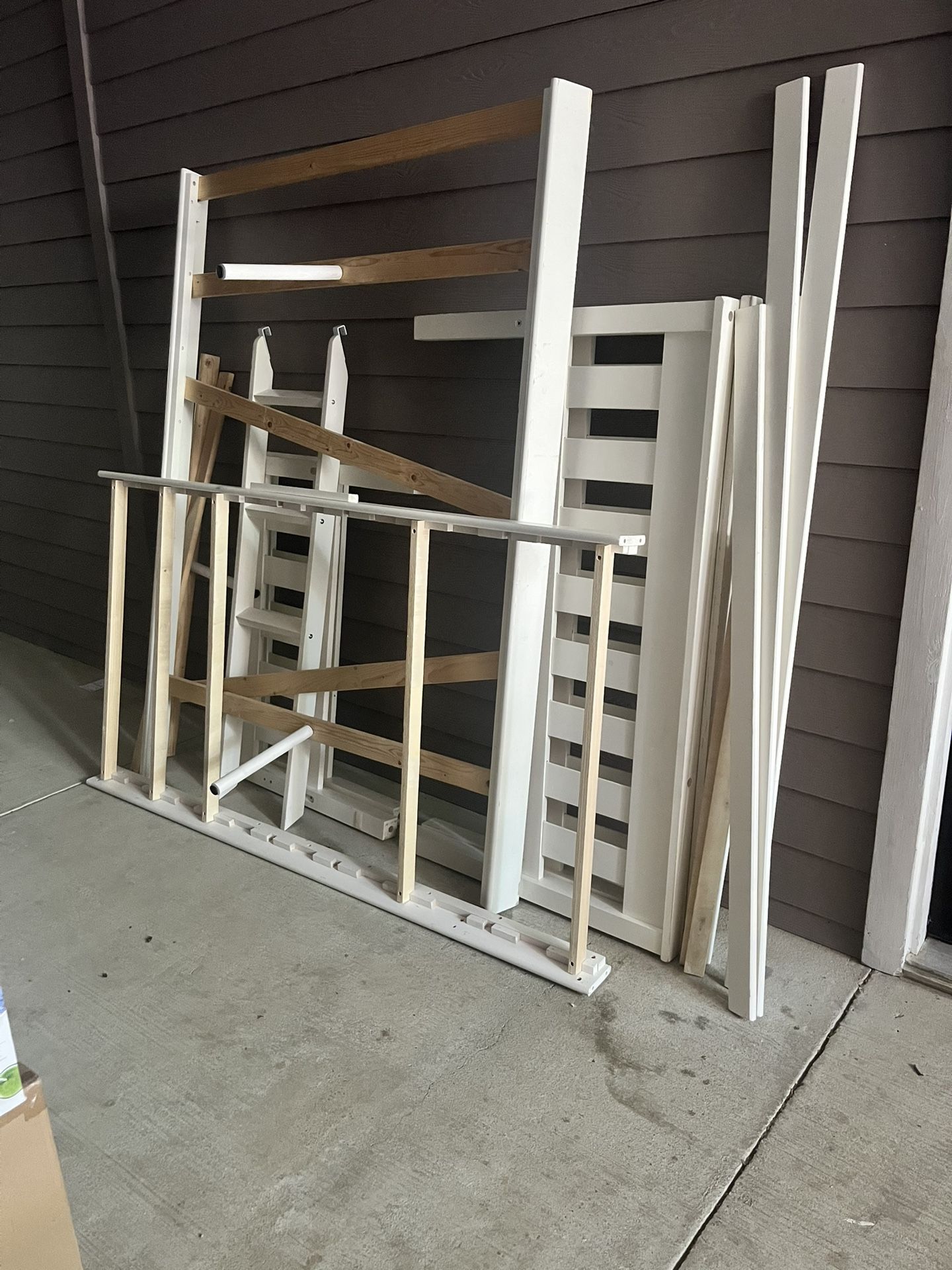 Harper & Bright Designs Twin over Full Bunk Bed with Ladders