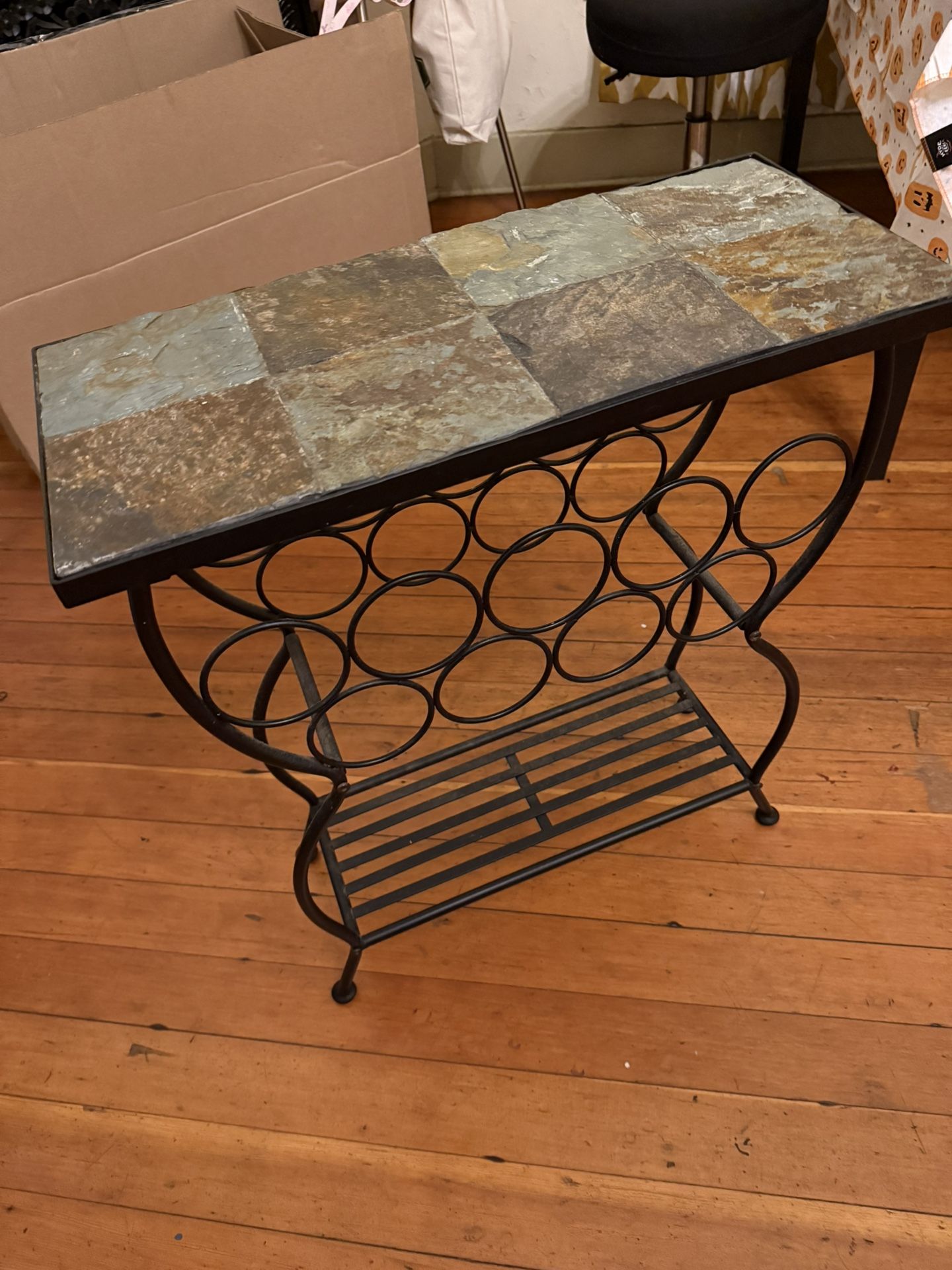 WINE RACK SIDE TABLE