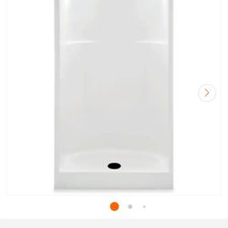  NEW Acrylic shower stall with center drain