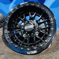 BIG Sale. On METAL FX Slayer 15x8 Beadlock Wheels & 33x9.5-15 Tires For 4 5 6 Lug UTV SXS (We finance…