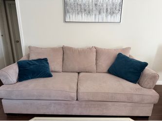 COUCH AND LOVE SEAT WITH Z GALLERIE COFFEE TABLE