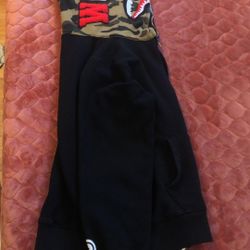 BAPE Shark Full Zip Hoodie Camo Hood