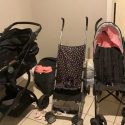 Three Baby Strollers For Sale 