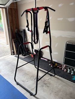 Freestanding Pull-Up and Dip Tower