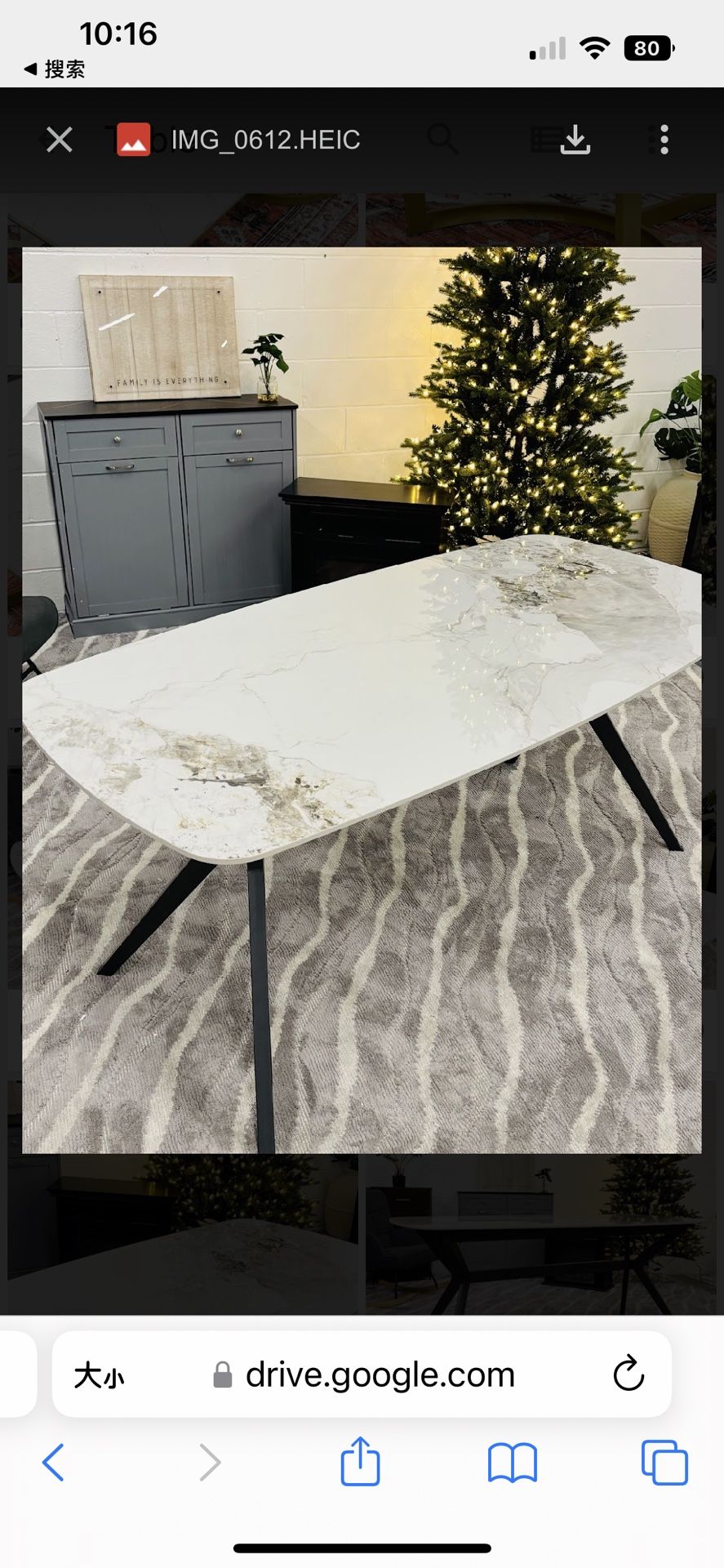 Sintered Stone 69" Mordern Dining Room Table