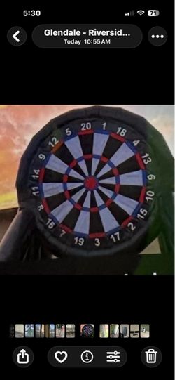 10 ‘ soccer dart Game/ with air pump