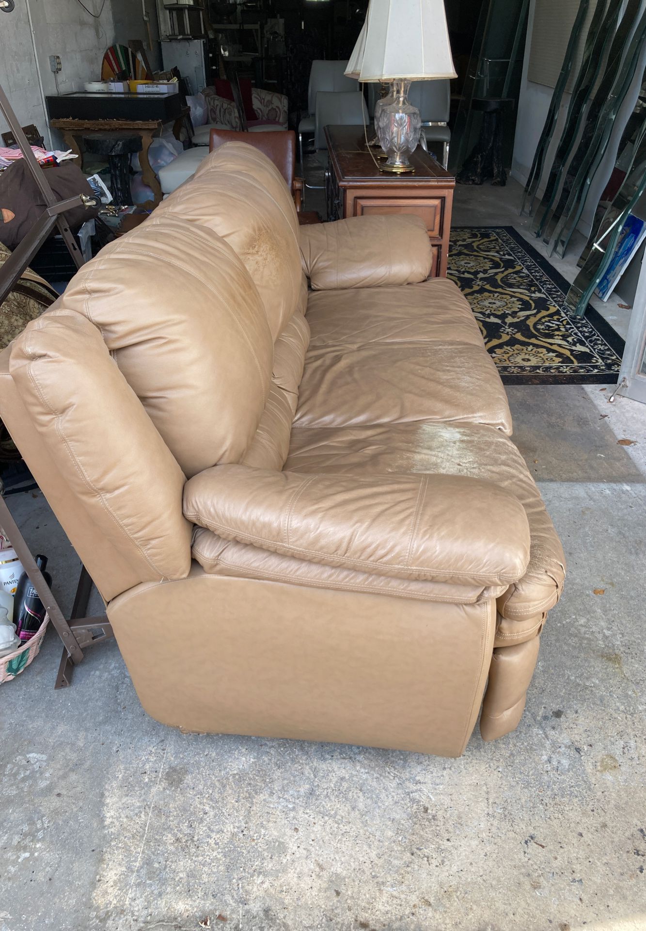 Free Couch - Double Recliner -Some Wear-But lots of Life Left-Little Haiti Warehouse Liquidation-BLC Liquidator
