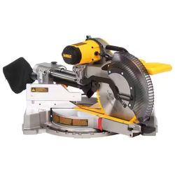 15 Amp Corded 12 in. Double Bevel Sliding Compound Miter Saw with 32-1/2 in. x 60 in. Rolling Miter Saw Stand
