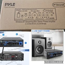 Home Bluetooth Audio Power Amplifier 2X120 Watt-