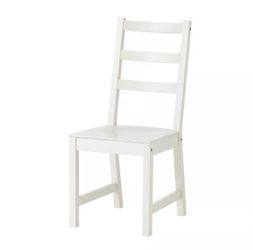 IKEA Nordviken Solid Wood Chair, White