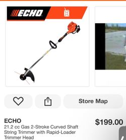 21.2 cc Gas 2-Stroke Curved Shaft String Trimmer with Rapid-Loader Trimmer Head