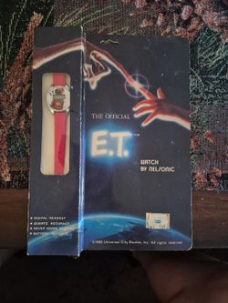 Vintage 1982 Official E.T. Nelsonic Digital Watch – Unopened in Original Box NOS