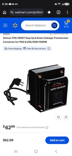 Simran THG-1000T Step Up & Down Voltage Transformer