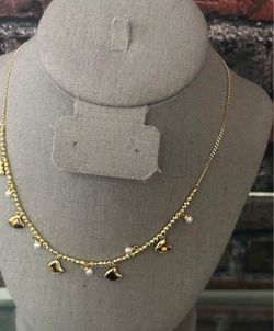 gold plated 18 inches necklace tarnish free